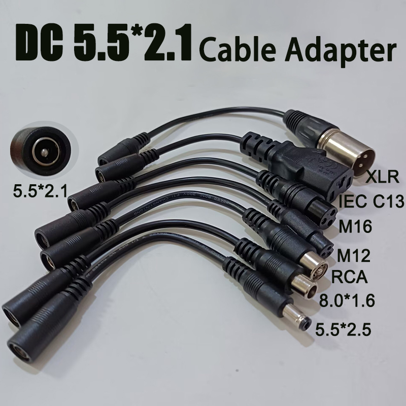 Electric Scooter Charger - DC 5,5X2,1 auf M12 M16 3-Pin
