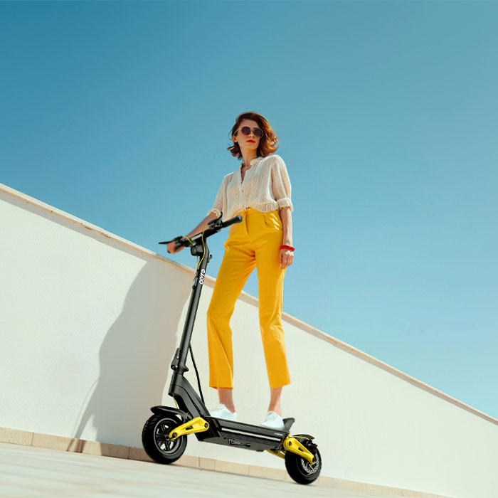 Folding Electric Scooter - EU-Lager, C-Typ-Dämpfung, Doppelaufhängung, leichter Elektroroller, zusammenklappbarer