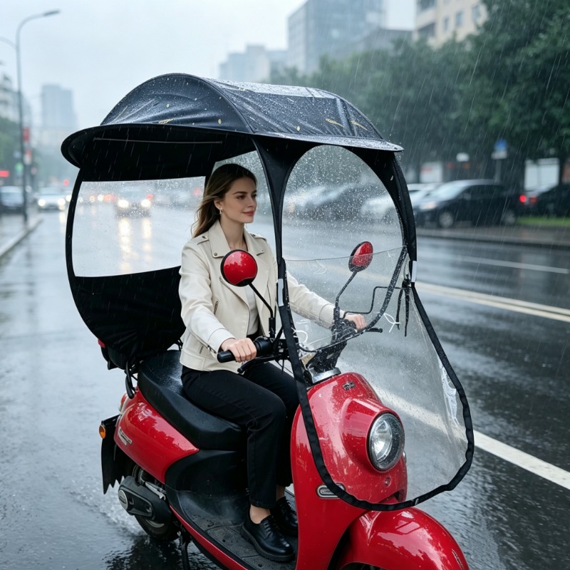 Electric Scooter Rain Cover - Winddichter, wasserdichter Sonnenschutz für E-Bikes, universell