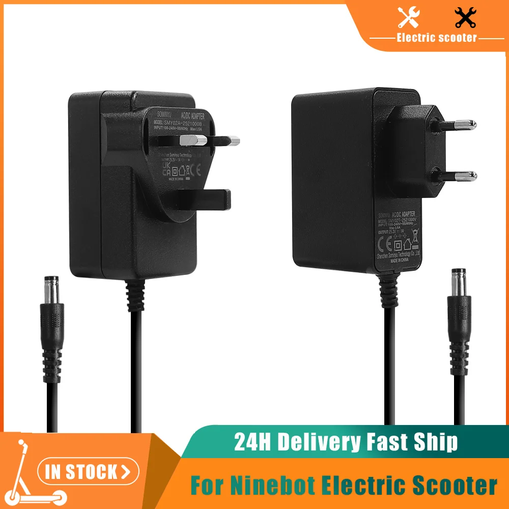 Electric Scooter Charger - 25,2V 1A Ladegerät für Ninebot Elektroroller
