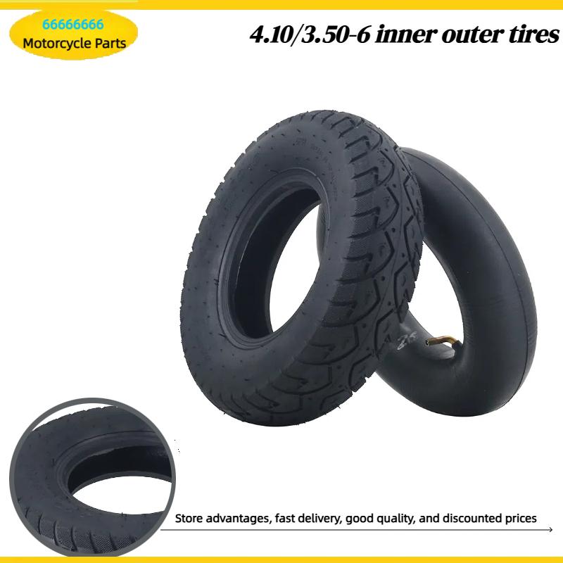 Scooter Tire - Elektroroller Dreirad-Rollstuhl 4.10/3.50-6 Schlauch Reifen für