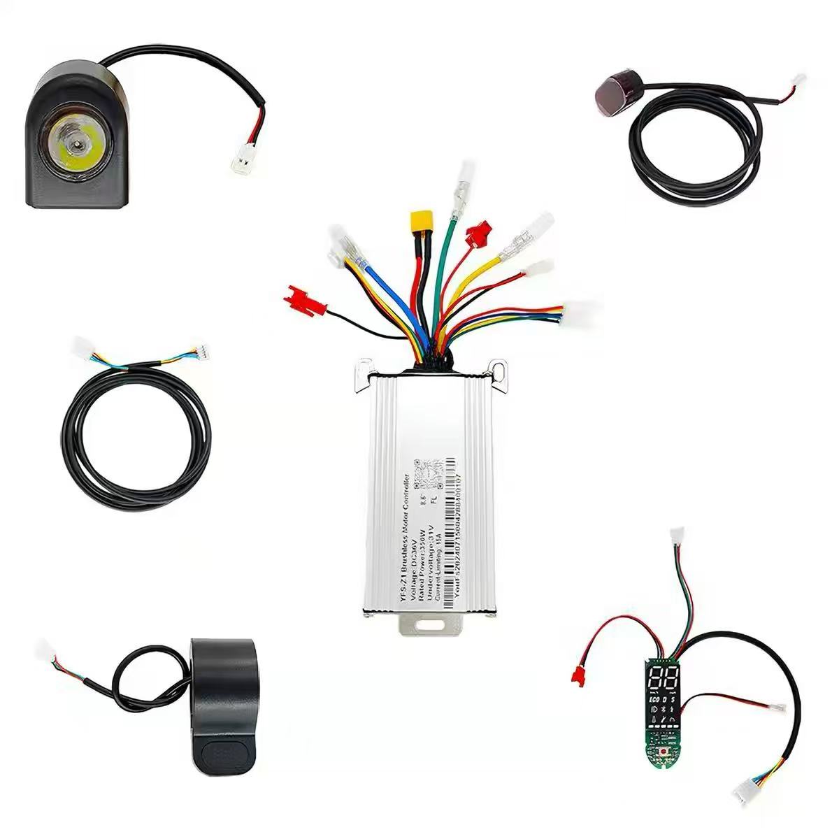 Electric Scooter 500W - Elektroroller YFS-Z1 Bürstenloser Motor-Controller 36V15A Motherboard-Dashboard-Kit