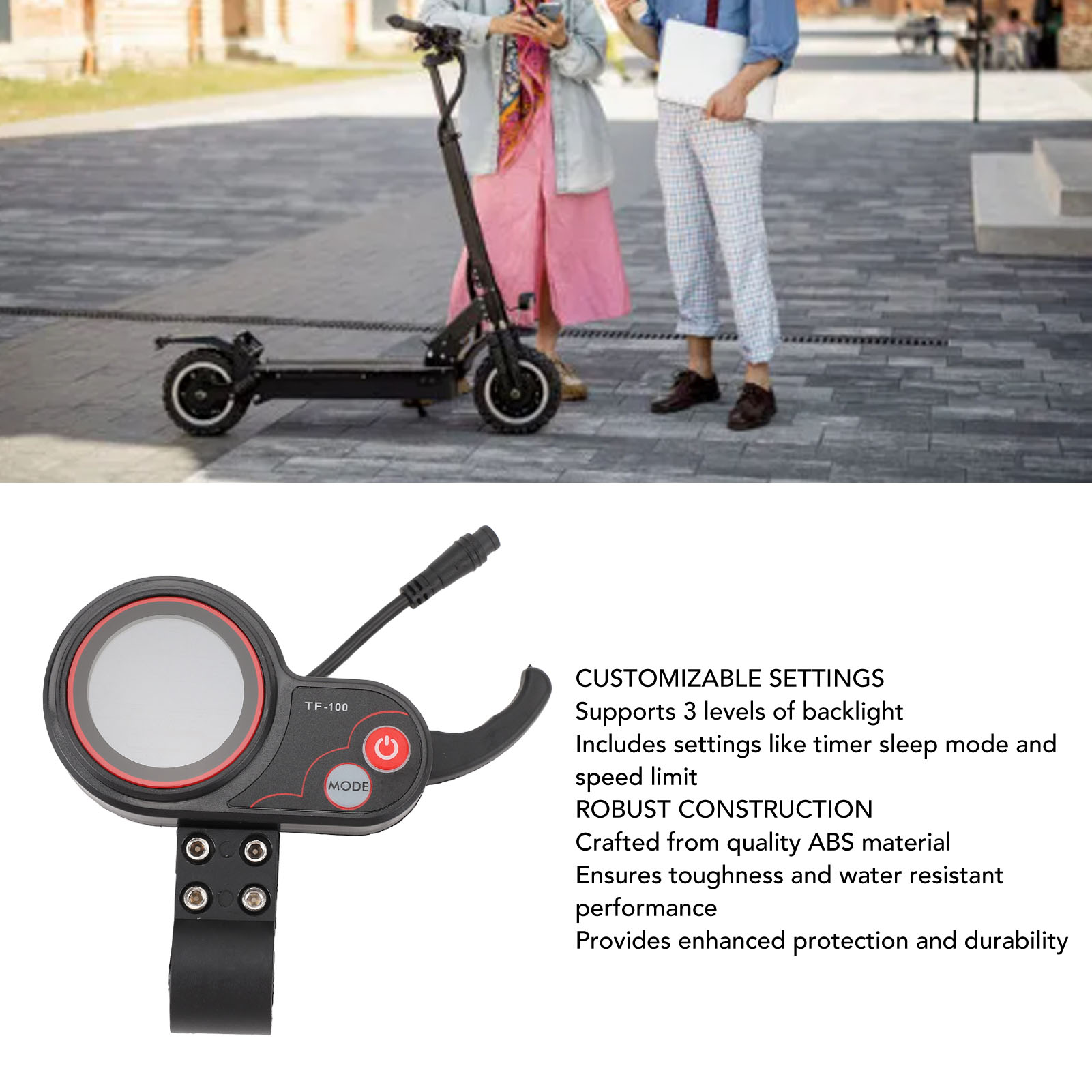 Electric Scooter - 48V TF 100 Elektroroller LCD-Bildschirm mit
