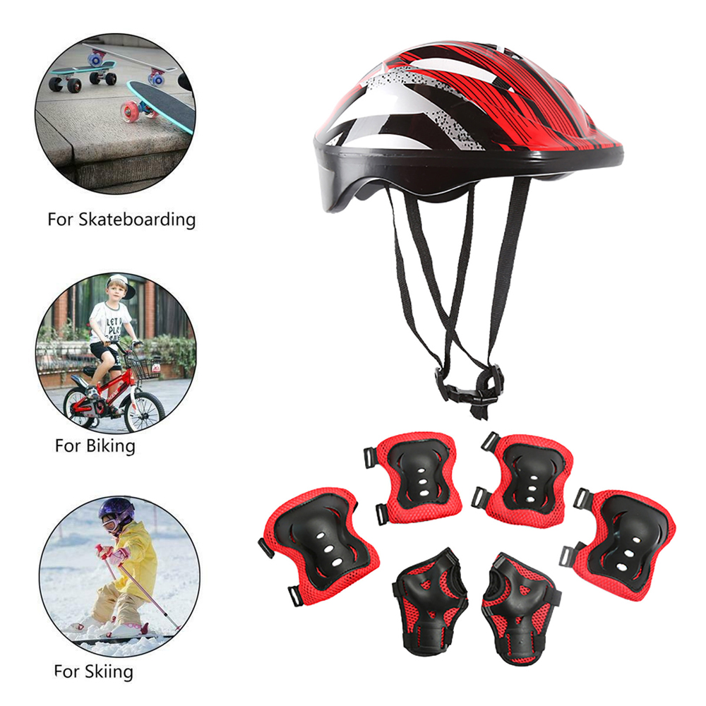 7 Teile/satz Roller Skating Ki – Scooter Helmet Set Bewertung und Preis