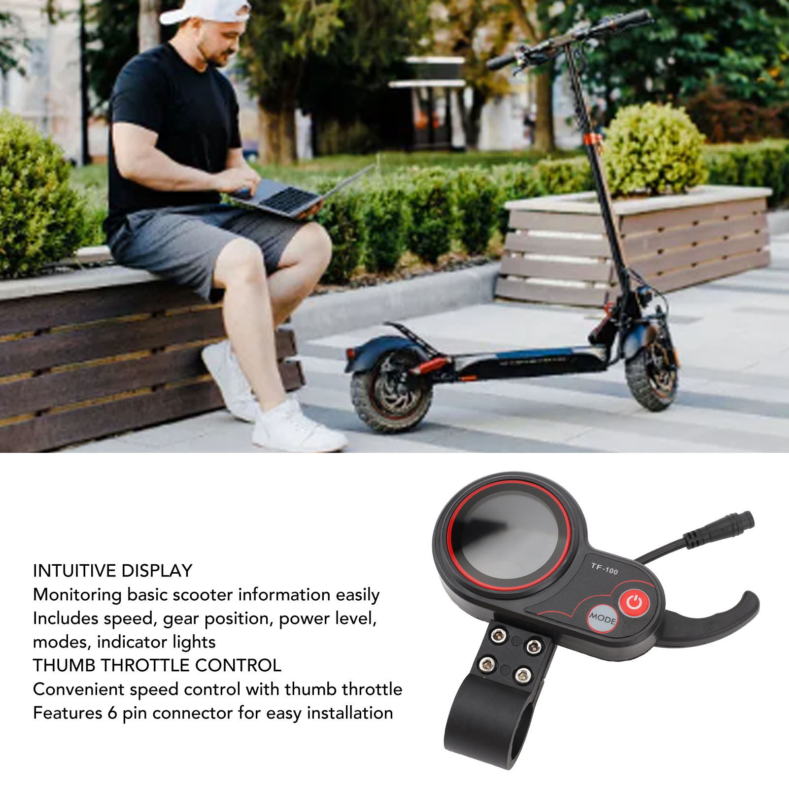 48V TF 100 Elektroroller LCD-B – Electric Scooter Bewertung und Preis